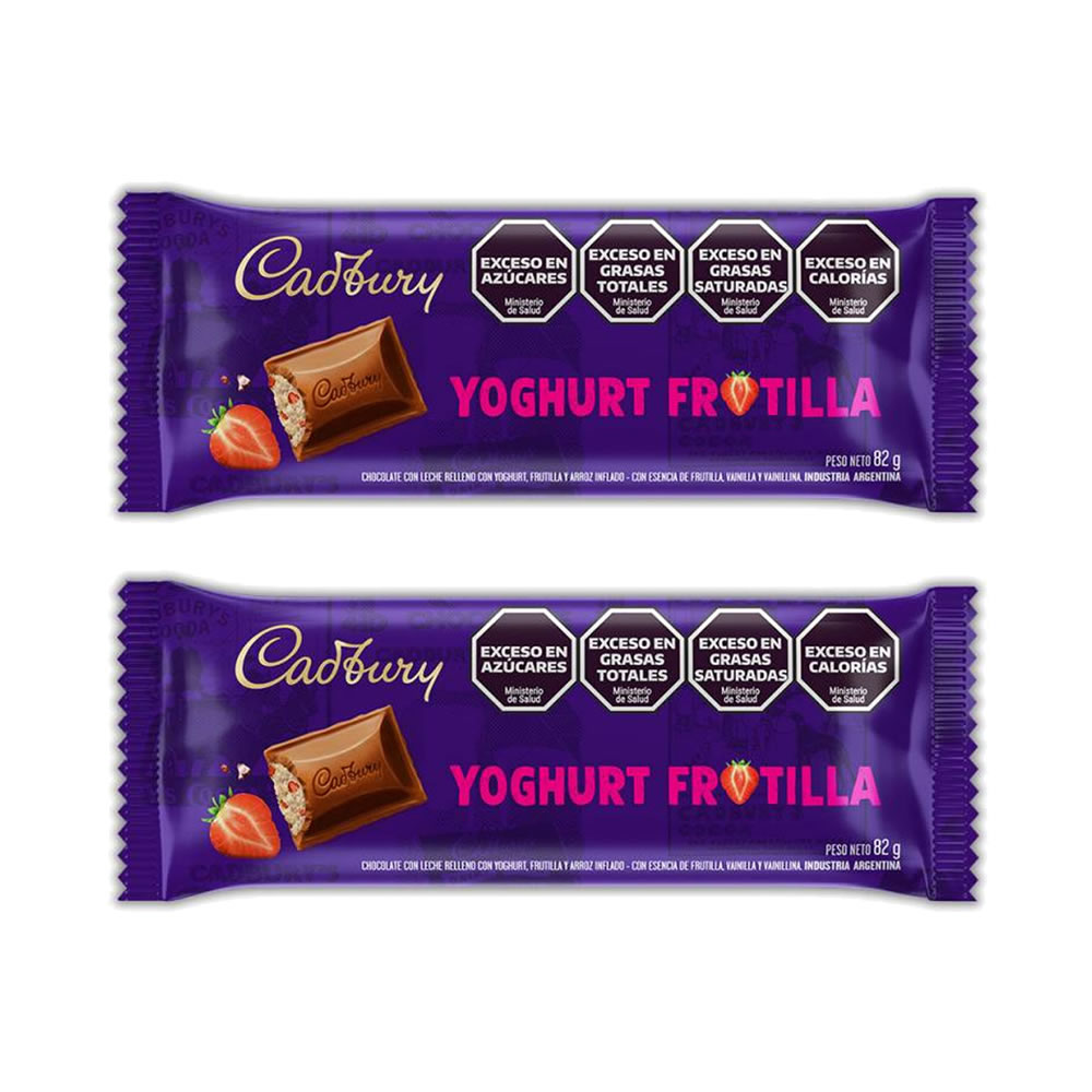 PACK CHOCOLATE CADBURY FRUTILLA x2u de 80g Golmarymar Mayorista de Golosinas PACK CHOCOLATE CADBURY FRUTILLA x2u de 80g Golmarymar Mayorista de Golosinas