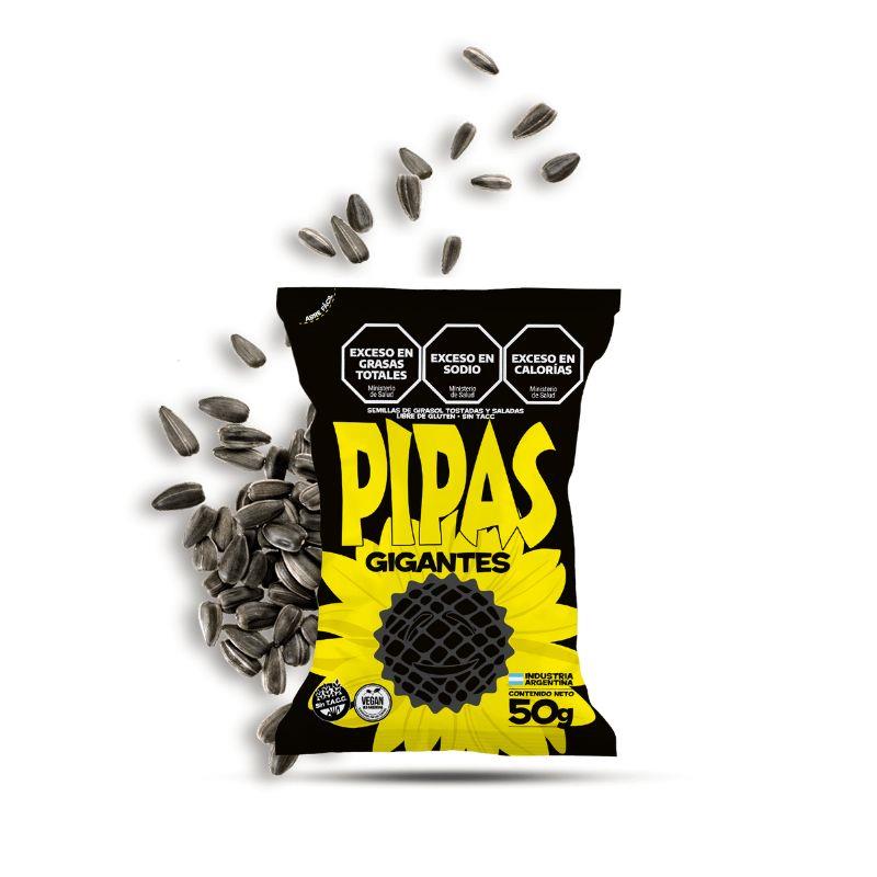 CAJA DE PIPAS GIGANTES DE 12u x50g