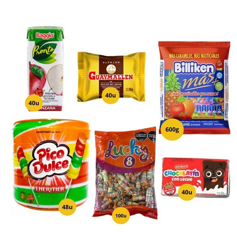 COMBO CANDY BAR PARA 40 NIÑOS/NIÑAS