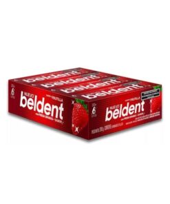 C/U CHICLE BELDENT FRUTILLA x10g