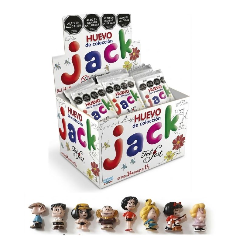C/U HUEVO JACK MAFALDA COLECCION x17g