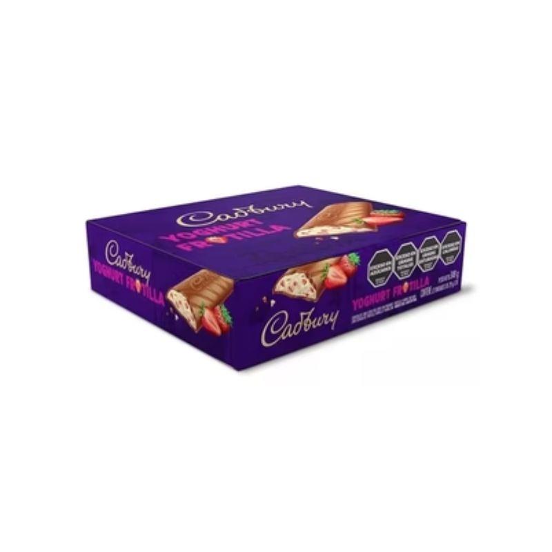 CAJA CADBURY YOGHURT FRUTILLA x12u de 27g.