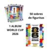 COMBO 1 ALBUM + 50 SOBRES FIG. FIFA WORLD CUP 2026 OFICIAL