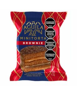C/U ALFAJOR AGUILA MINITORTA BROWNIE x74g.}