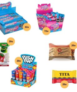 COMBO CANDY BAR PREMIUM PARA 20 NIÑOS/NIÑAS