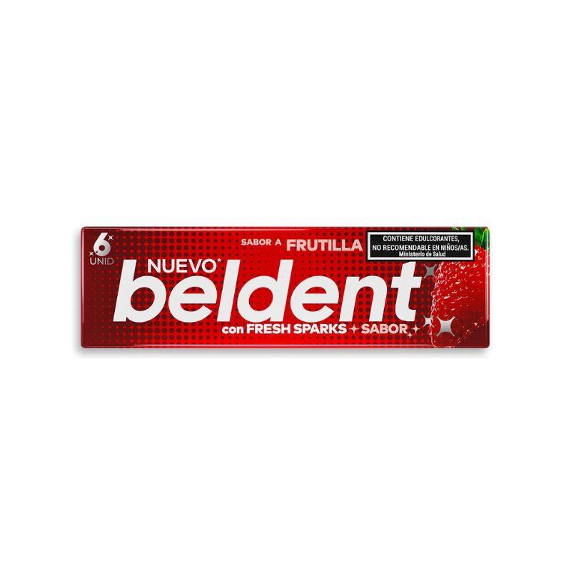 C/U CHICLE BELDENT FRUTILLA x10g - Imagen 2